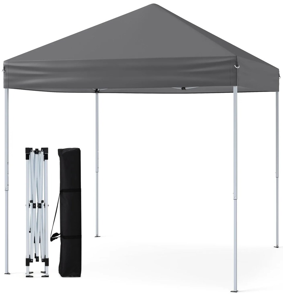 Tenda Jardim, feiras, eventos 2 x 2 m Pop up dobrável impermeável com Saco de transporte Cinza