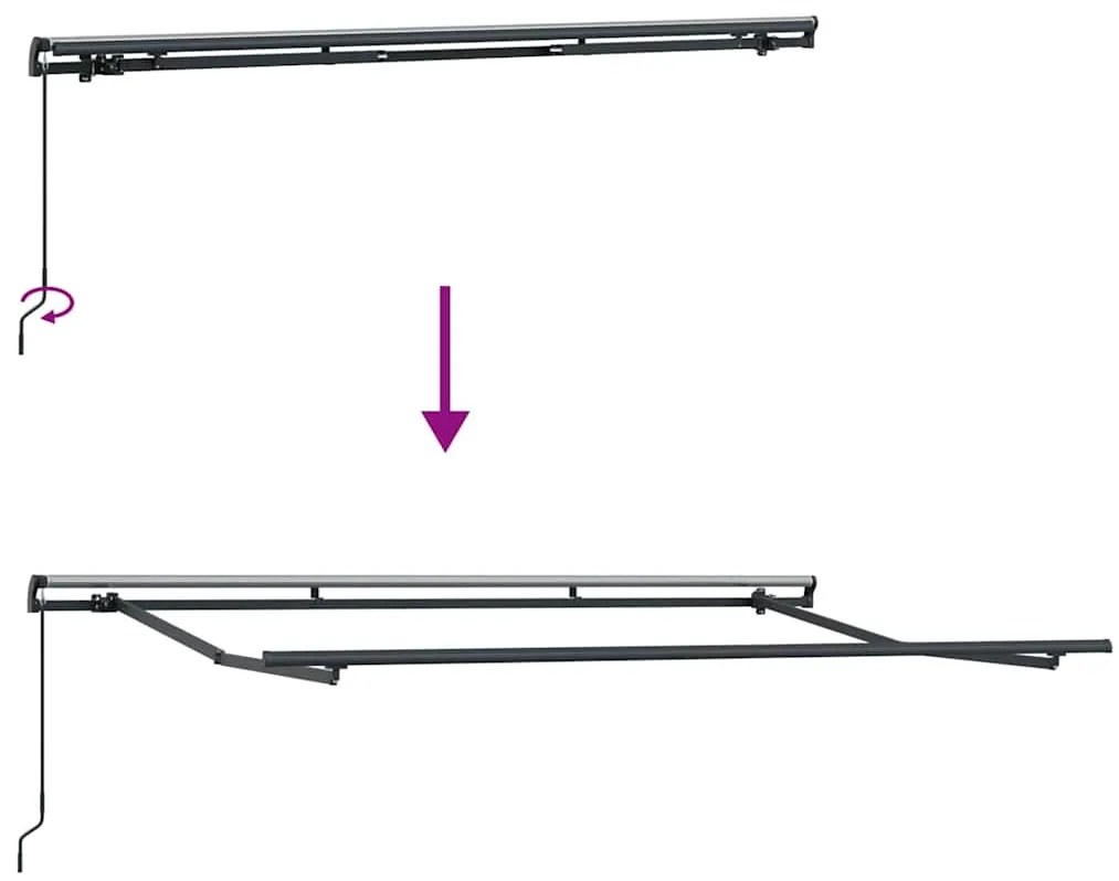 Toldo Retrátil Manual 3,5 x 2m em Metal