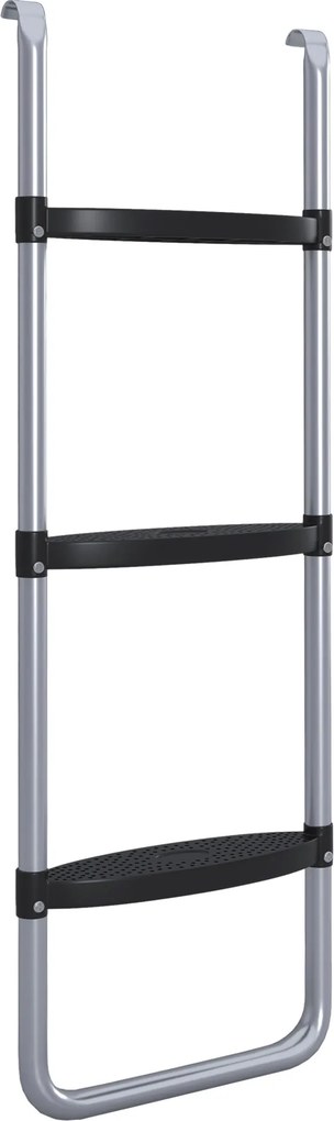 SPORTNOW Escada de trampolim de 3 ou 2 degraus com degraus largos horizontais, gancho universal, capacidade de 120 kg | Aosom Portugal