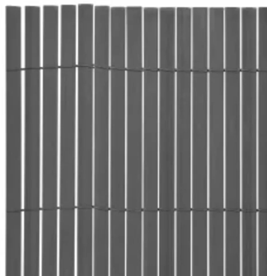 Cerca de jardim dupla face 110x300 cm cinzento