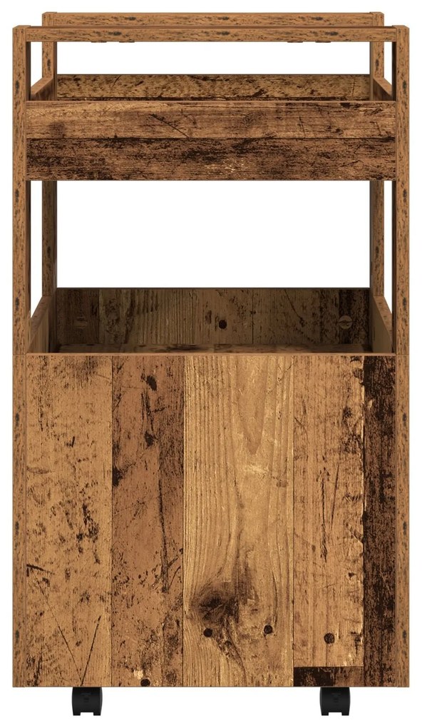 Carro de Cozinha vidaXL Madeira Velha 60x45x80 cm Madeira Revestida