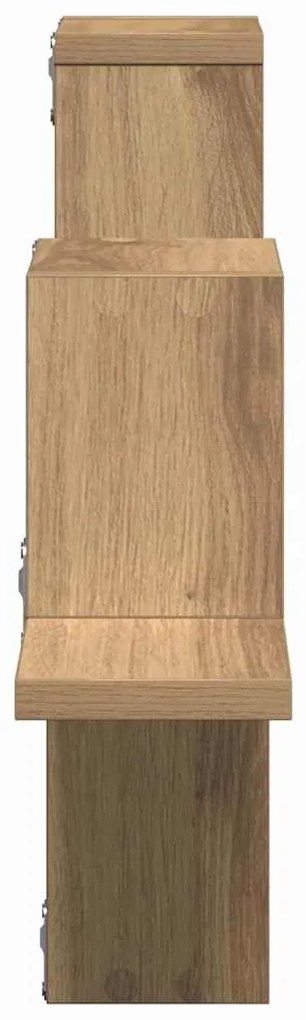 Prateleira de Parede Carvalho Artesanal 104,5x10x43 cm Madeira de Enge
