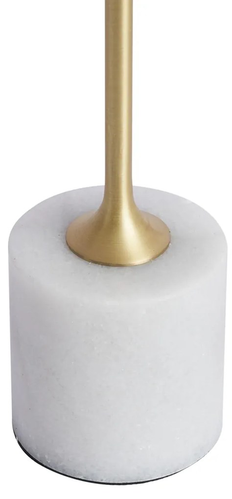 Candeeiro de mesa moderno dourado 37cm incl. LED regulável IP54 recarregável - Topi Moderno