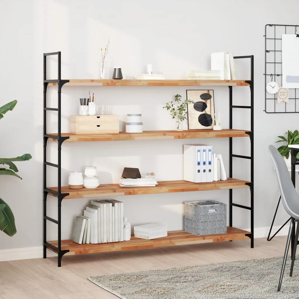 vidaXL Prateleira flutuante 160x30x4cm acácia maciça acabamento a óleo