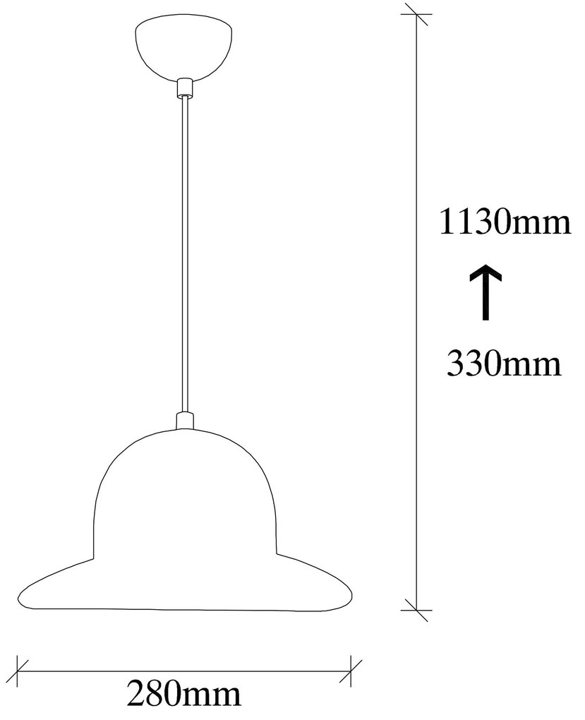 Candeeiro Chandelier Sivani – Preto – Diâmetro 28 cm x Altura 113 cm
