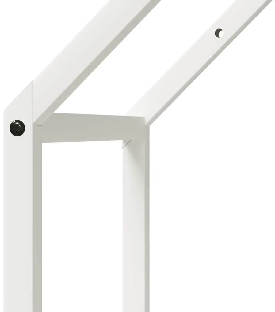 Suporte para lenha 40x25x90 cm aço laminado a frio branco