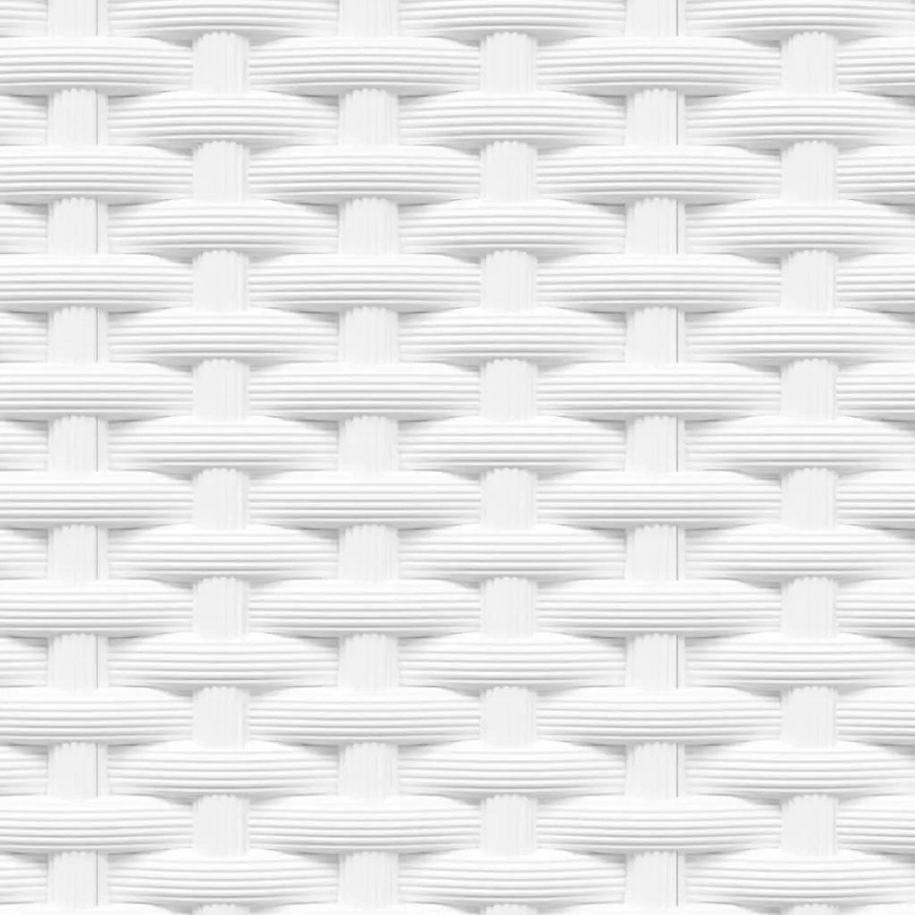 Vasos/floreiras 4 pcs 30x30x37 cm polipropileno branco