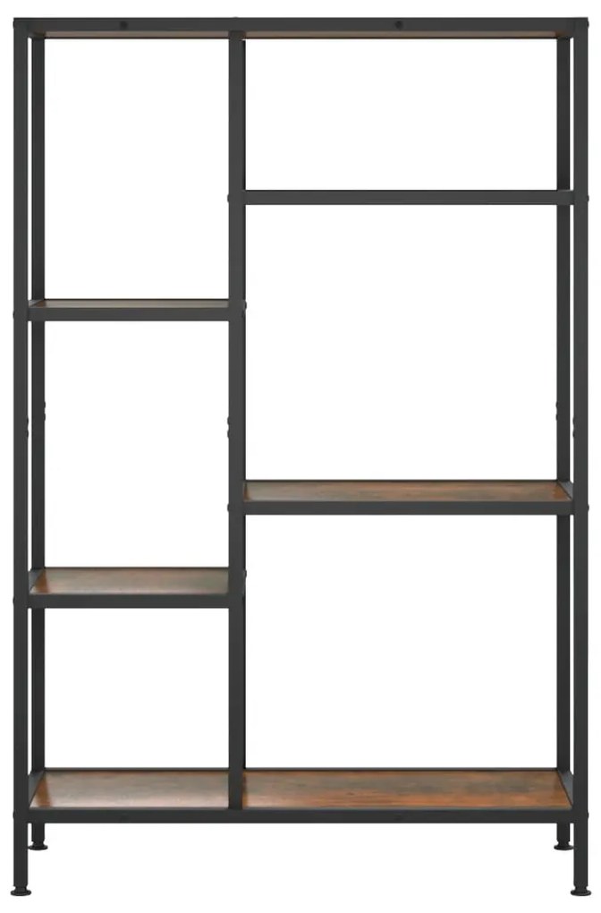 Estante 80x30x120 cm aço e derivados de madeira
