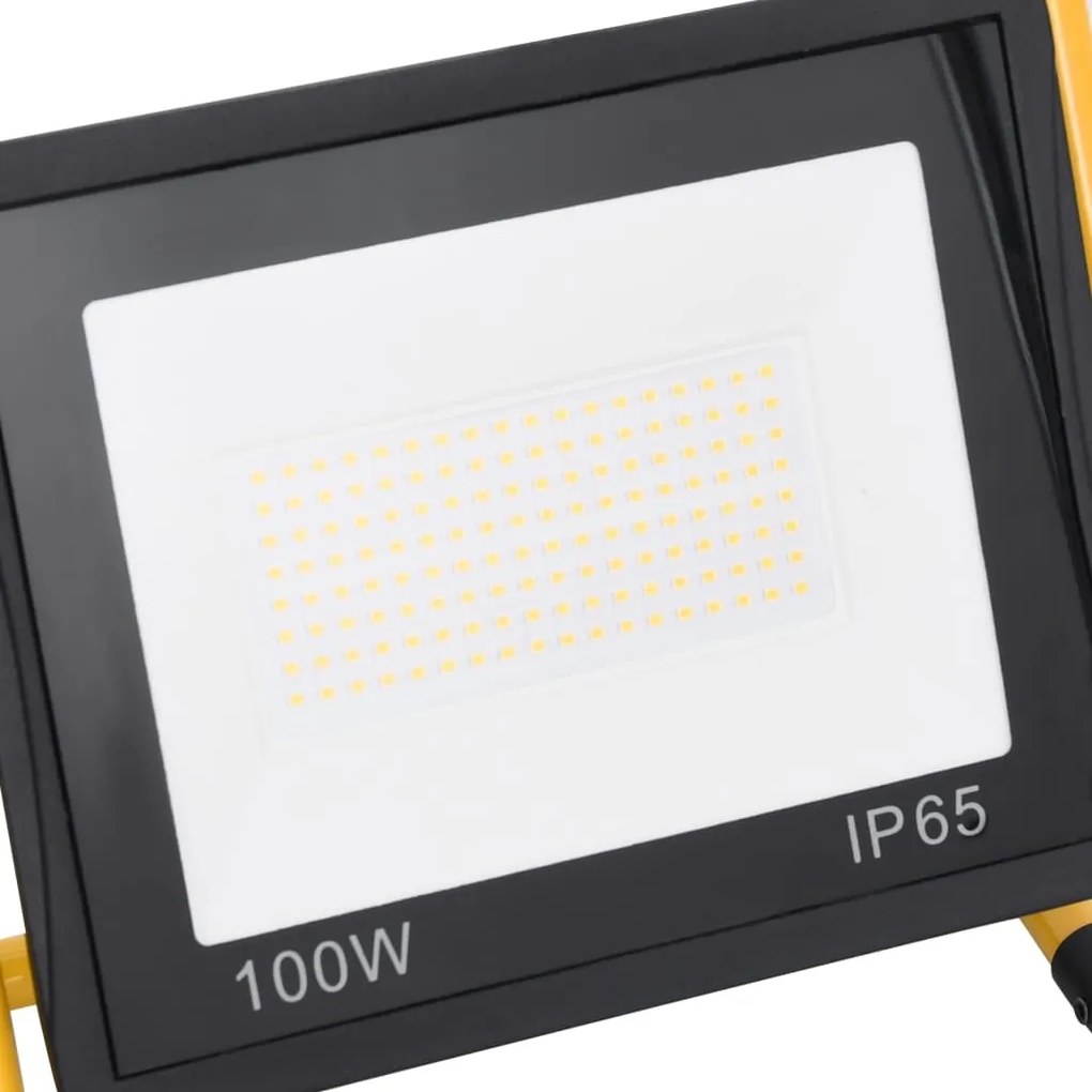 Projetor c/ iluminação LED e pega 100 W branco quente