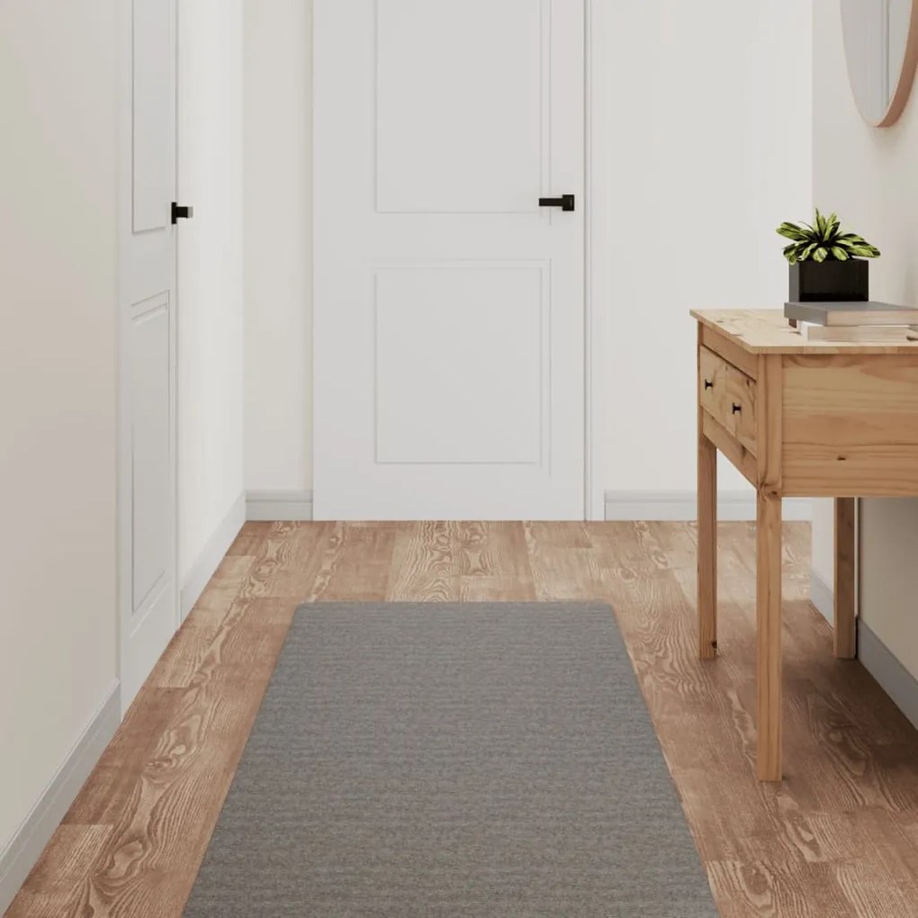vidaXL Tapete/passadeira 60x180 cm cinzento