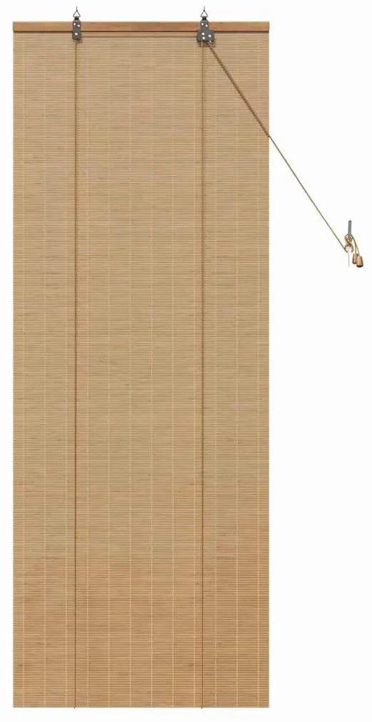 Persianas e Sombras de Janela Marrom Claro 60 x 160 cm Bambu