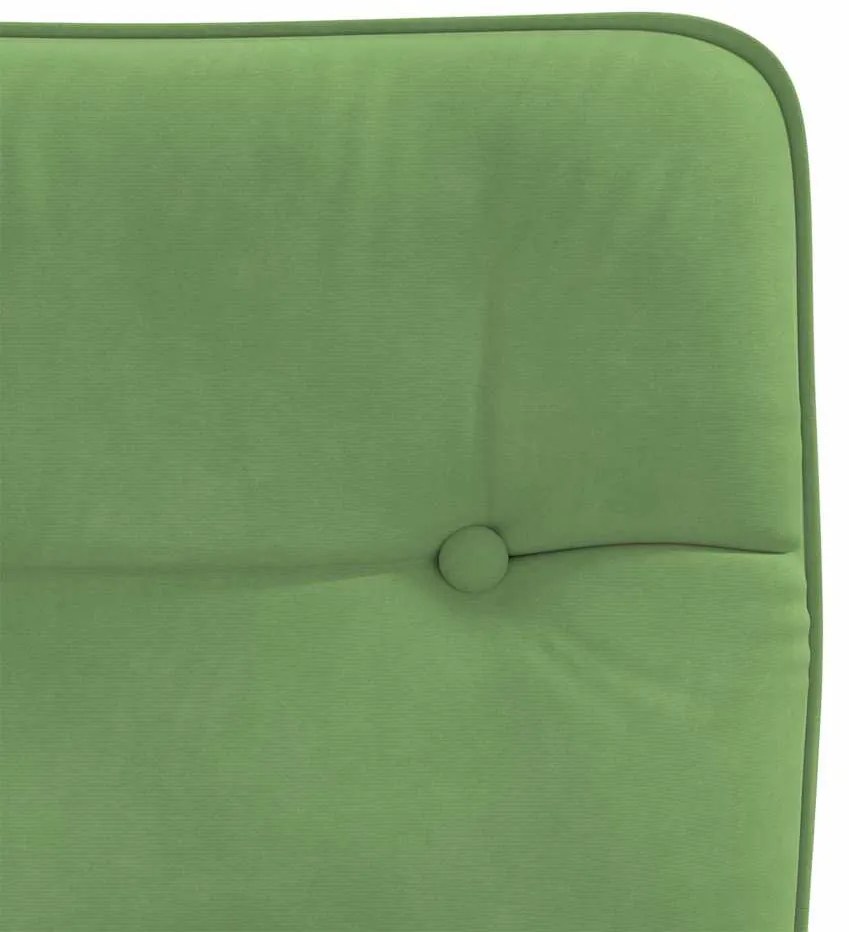 Cadeiras de jantar 6 pcs veludo verde-claro