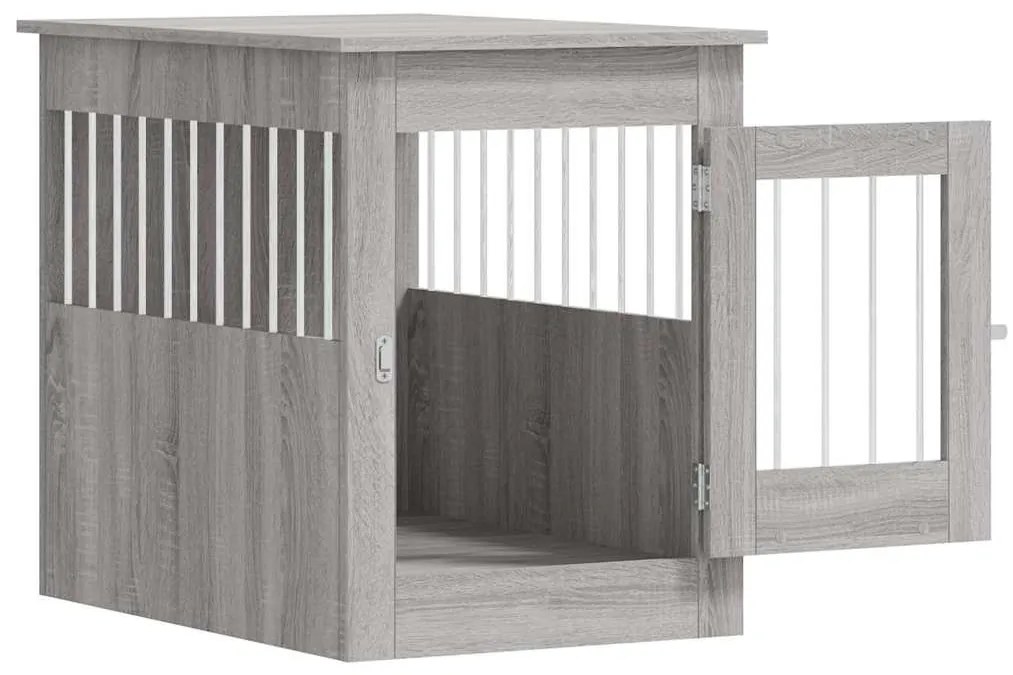 Móvel casota para cão 55x80x68 derivados madeira cinza sonoma
