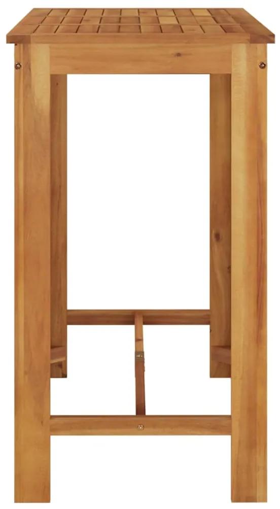 Mesa de bar para jardim 120x60x105 cm madeira de acácia maciça