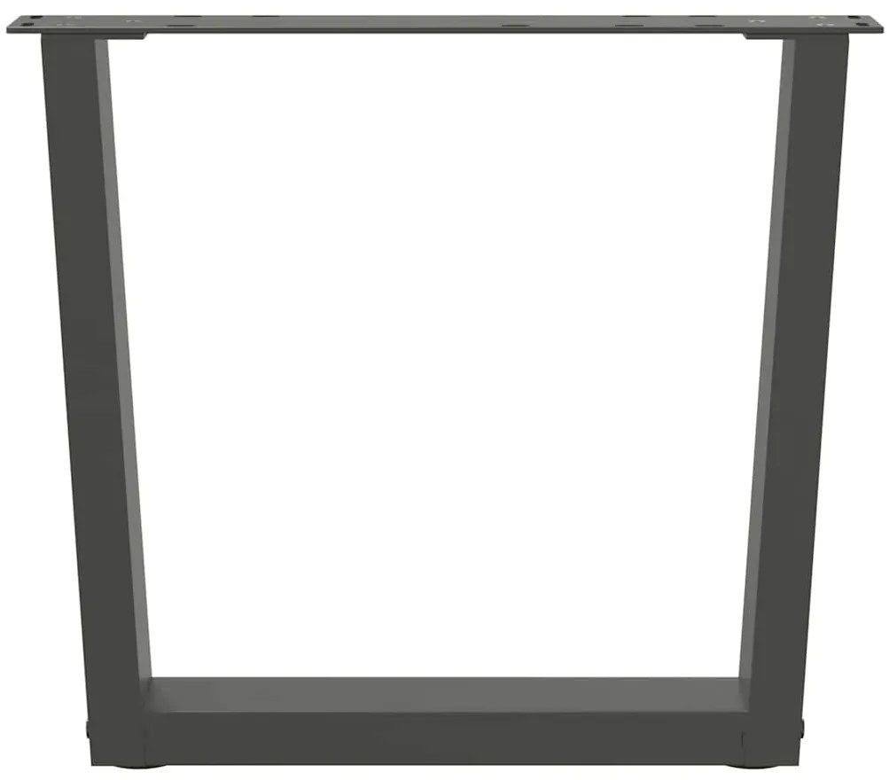 Pés para mesa de centro em forma de V, 2 peças, antracite, 50x (42-43,