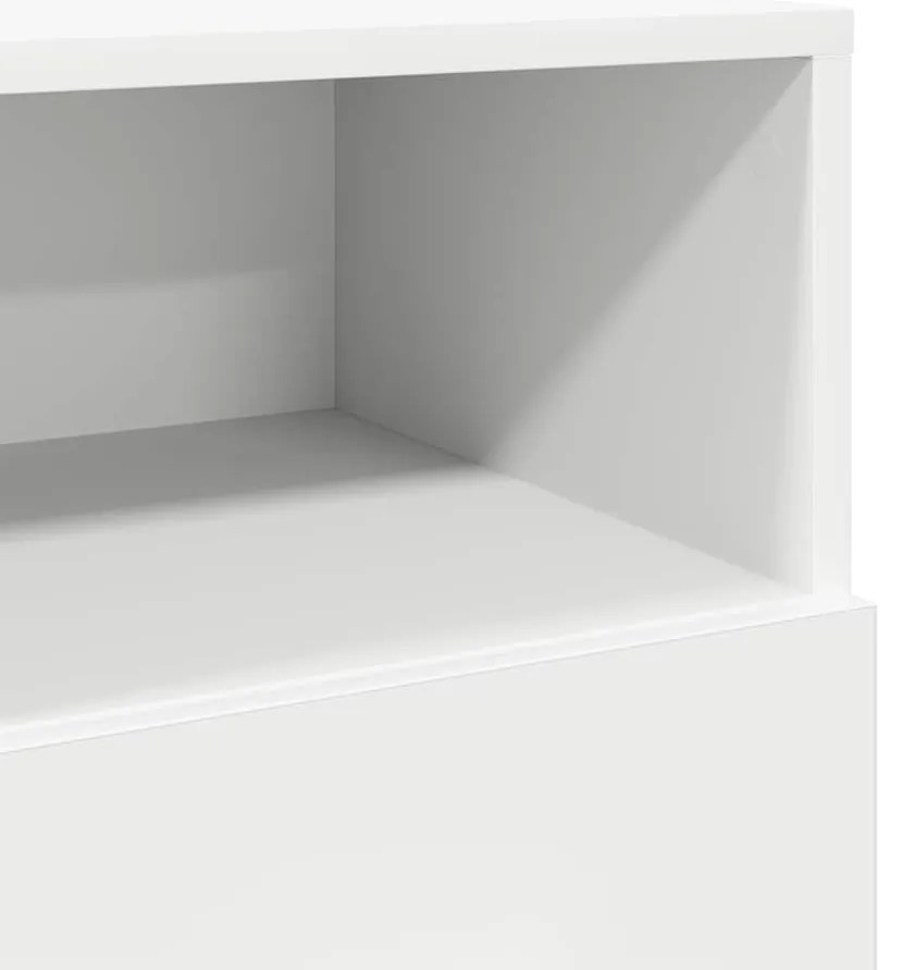 Mesas de cabeceira 2 pcs com 2 gavetas 36x36x68 cm branco