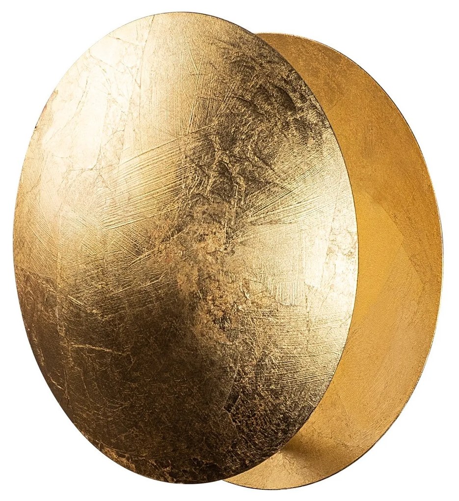 Candeeiro de Parede Yosma - Dourado - 25cm x 25cm x 16cm