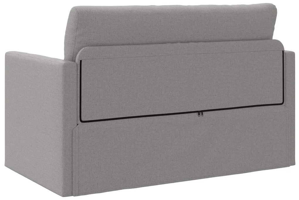Sofá Cama de Chão 2-em-1 Cinzento-claro 124x71x78 cm Tecido