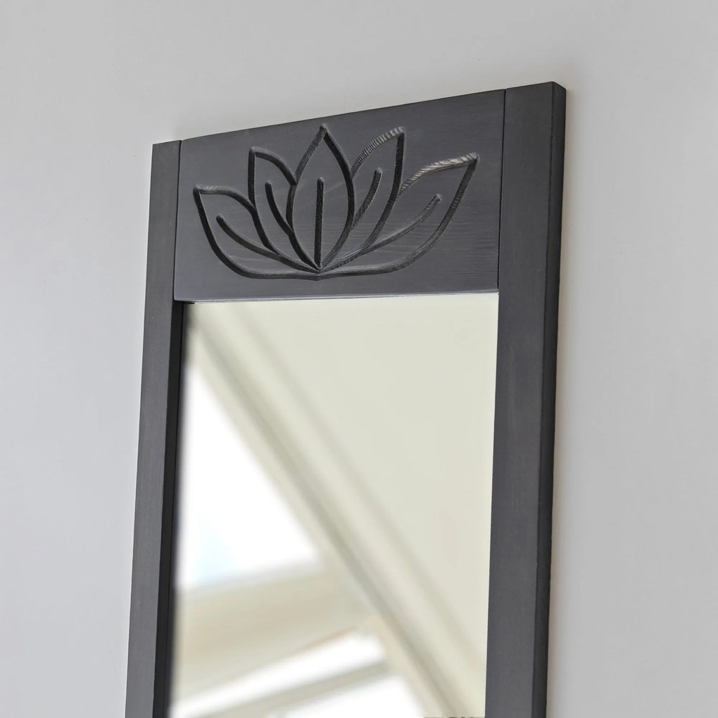 Espelho Cheval Lotus – Antracite – 55x155x2 cm
