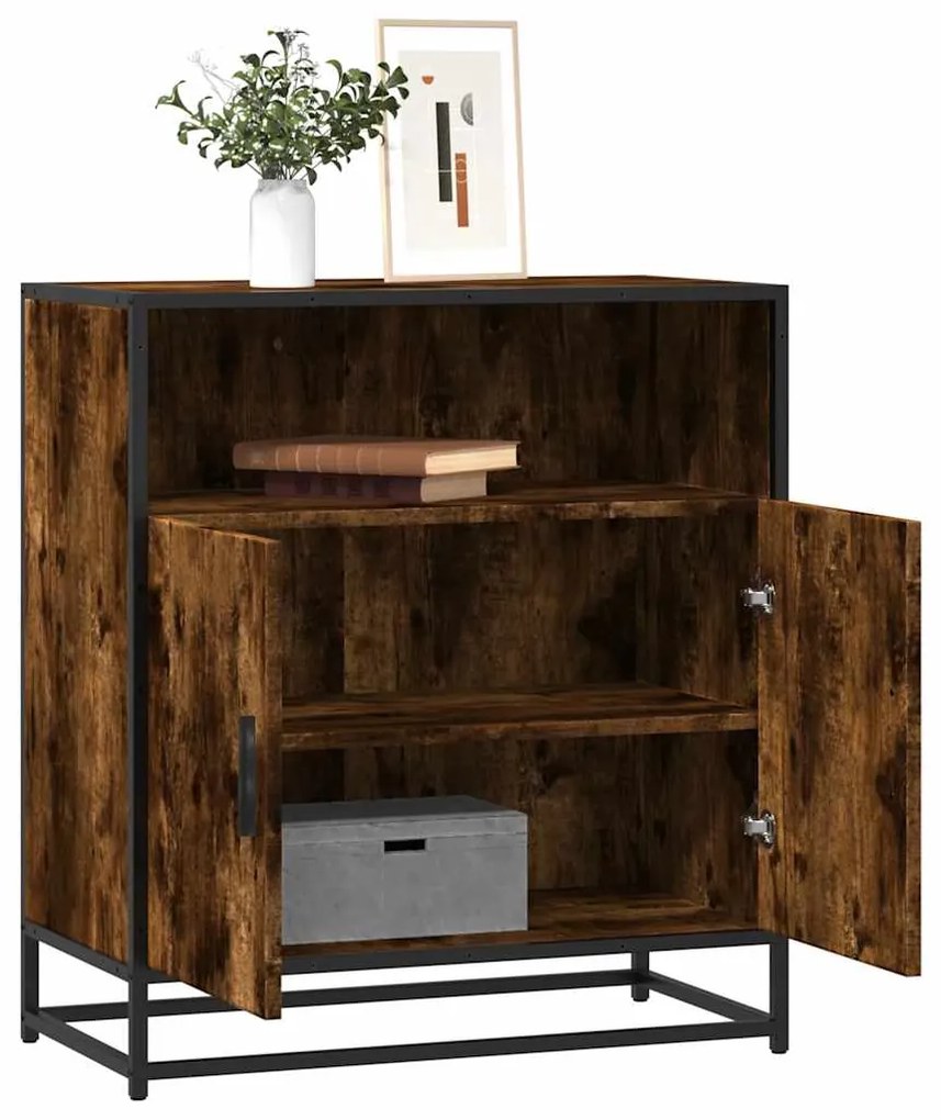 vidaXL Aparador 68x35x76 cm deriv. de madeira carvalho fumado