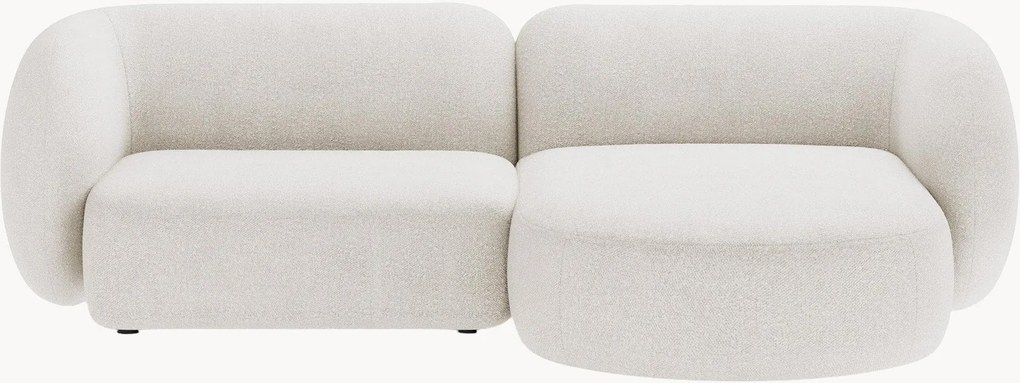 Sofá de canto modular em bouclé Kate (2 lugares)