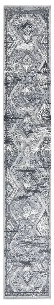 vidaXL Passadeira 60x300 cm polipropileno cinzento oriental