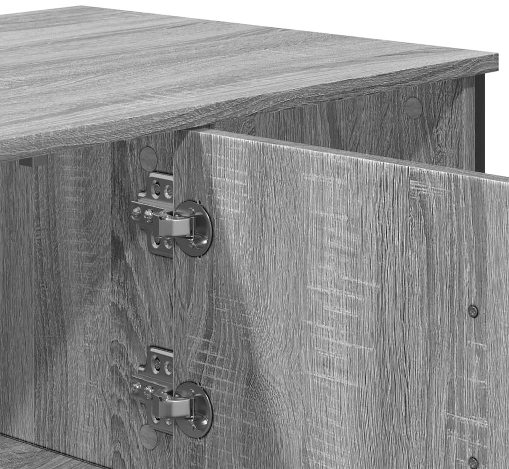 Mesa de centro 100x51x40cm derivados de madeira cinzento sonoma