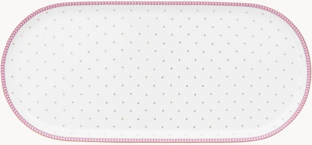 Travessas de servir em porcelana Jolie Dots, conjunto de 6