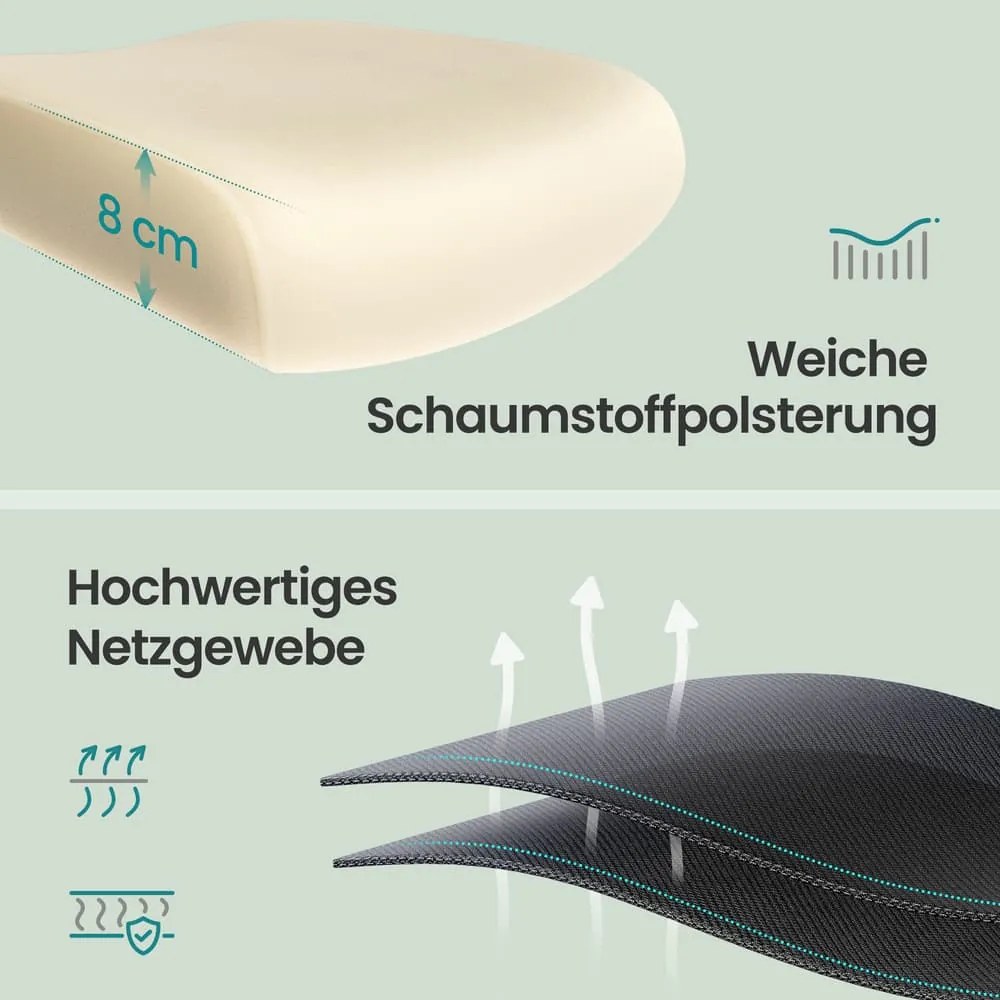 Cadeira de escritório ergonómica com tecido de malha e apoios de braços rebatíveis preta