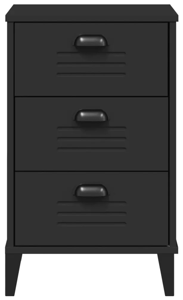 Mesa de cabeceira VIKEN derivados de madeira preto