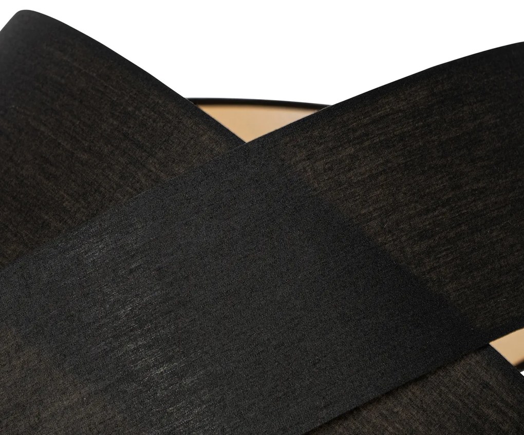 Candeeiro de pé moderno preto - Cloth