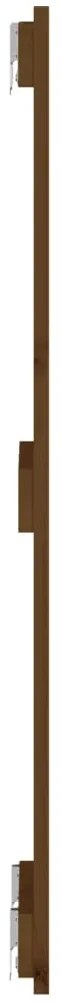 Cabeceira de parede 82,5x3x90 cm pinho maciço castanho-mel