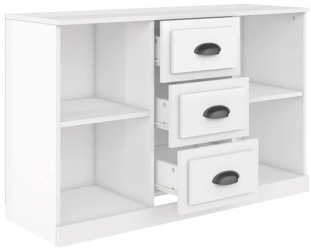 Aparador 104,5x35,5x67,5 cm derivados madeira branco brilhante