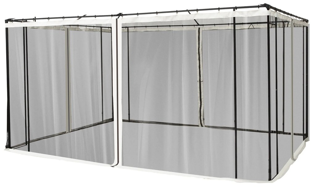 4 painéis laterais 335x207 cm para tenda de jardimmosquiteira para gaz