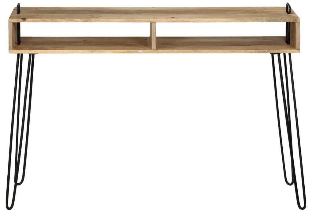Mesa consola em madeira de mangueira maciça 115x35x76 cm