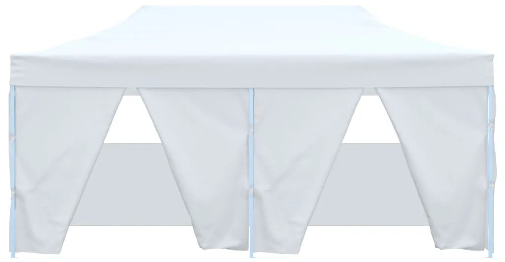 Tenda dobrável profissional festas 4 paredes 3x6m aço branco