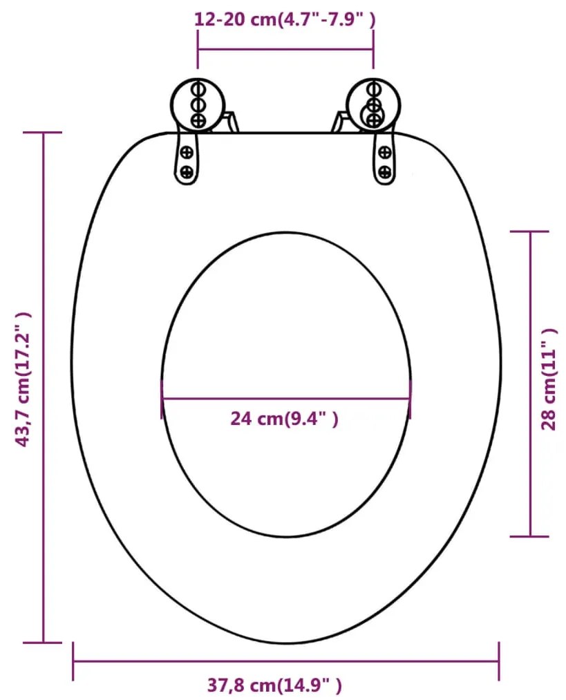Assentos de sanita com tampas 2 pcs MDF madeira velha
