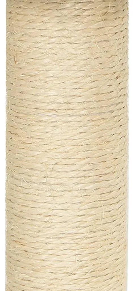 Árvore para gatos c/ postes arranhadores sisal 155 cm cor creme