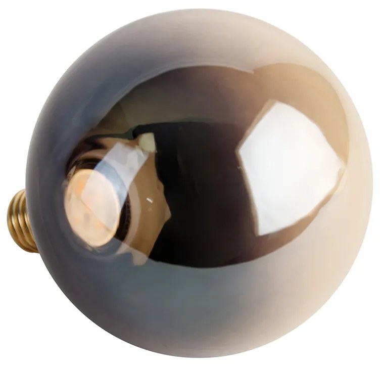 Lâmpada LED E27 regulável G125 preto dourado 3,5W 80lm 1800K