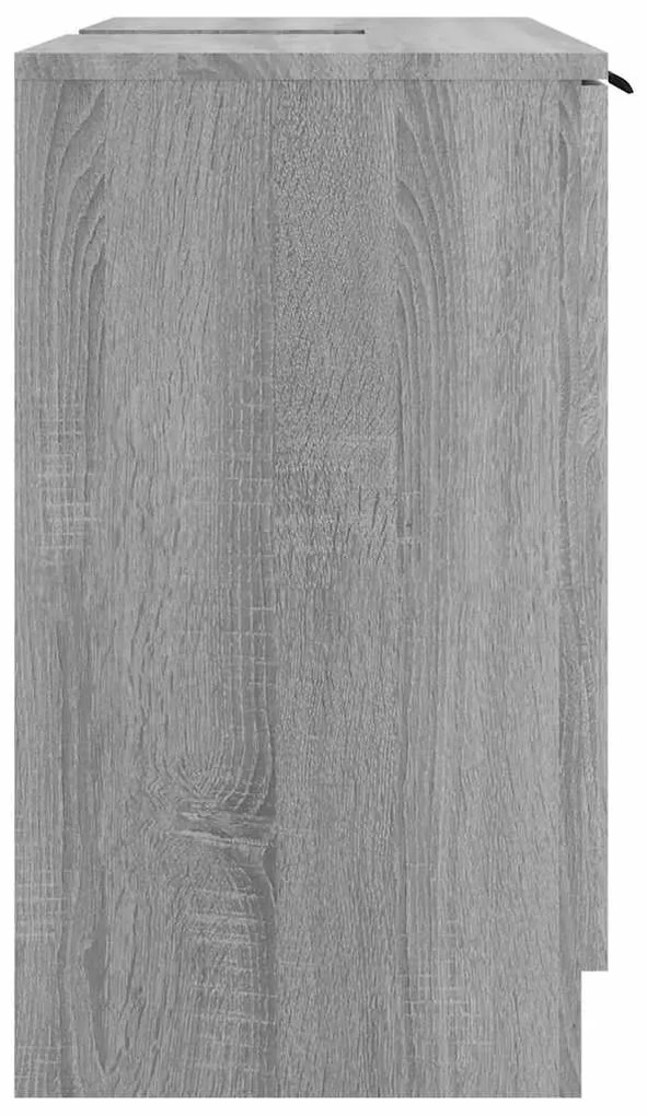Armário casa de banho 64,5x33,5x59 cm madeira sonoma cinza