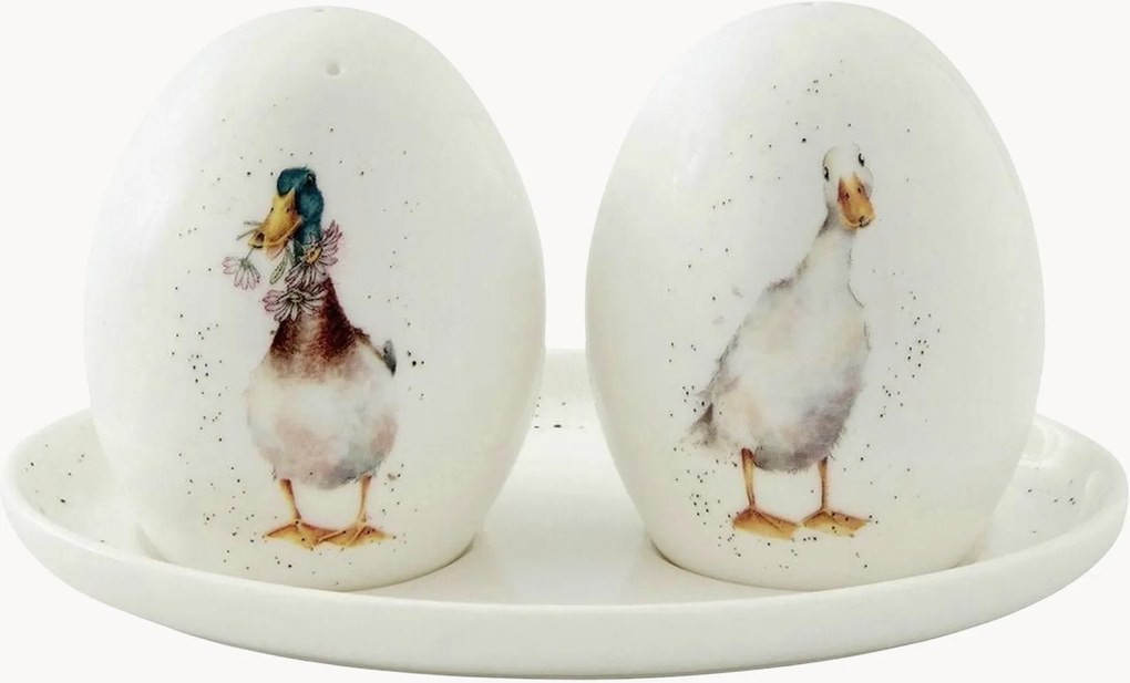 Conjunto de saleiro e pimenteiro Ducks, conjunto de 3