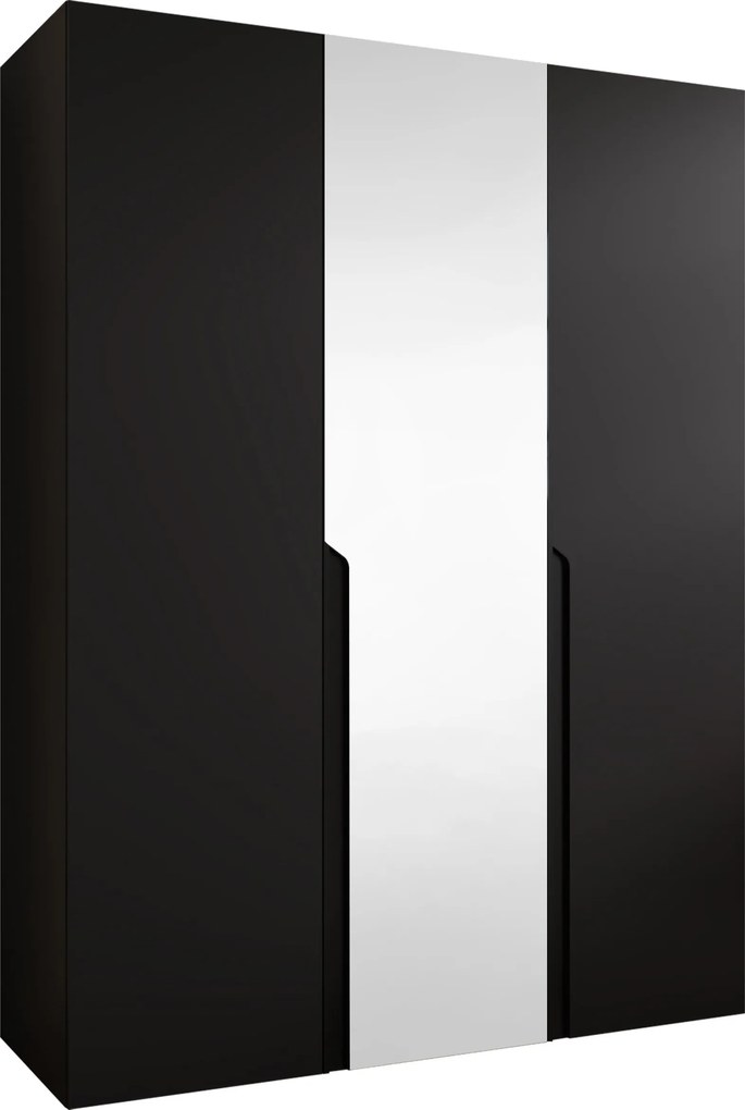 Roupeiro Hartford 585, Preto, 202x150x52cm, 104.8 kg, Portas para roupeiro: Com dobradiças