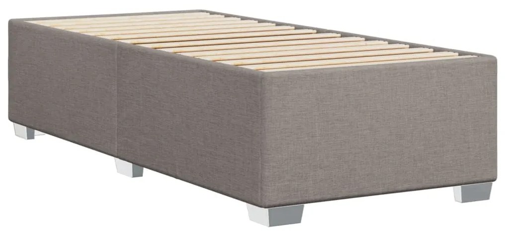 Estrutura cama sem colchão 90x200 cm tecido cinza-acastanhado