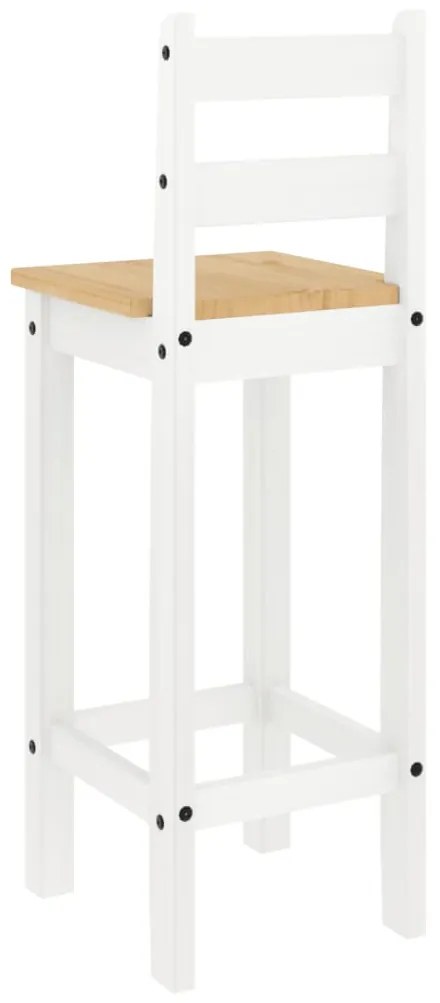 5 pcs conjunto de bar pinho maciço branco
