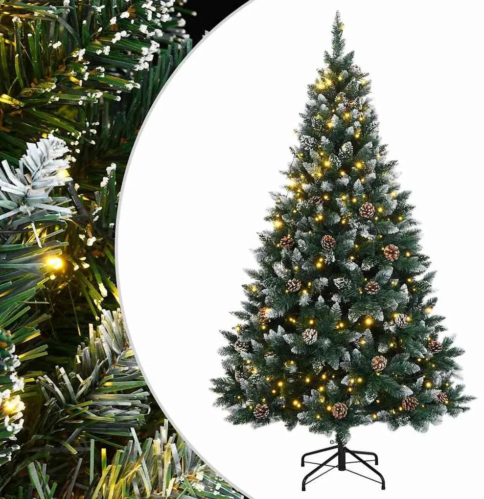 vidaXL Árvore de Natal artificial com 150 luzes LED 120 cm