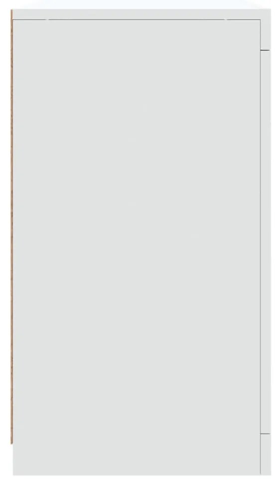 Aparador com luzes LED 283x37x67 cm branco