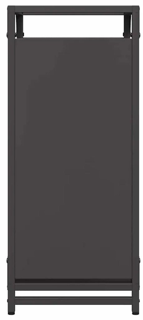 Suporte para lenha 44x28x65 cm aço laminado a frio preto