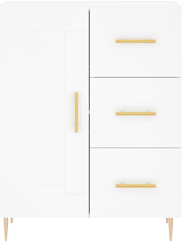 Armário alto 69,5x34x180 cm derivados de madeira branco