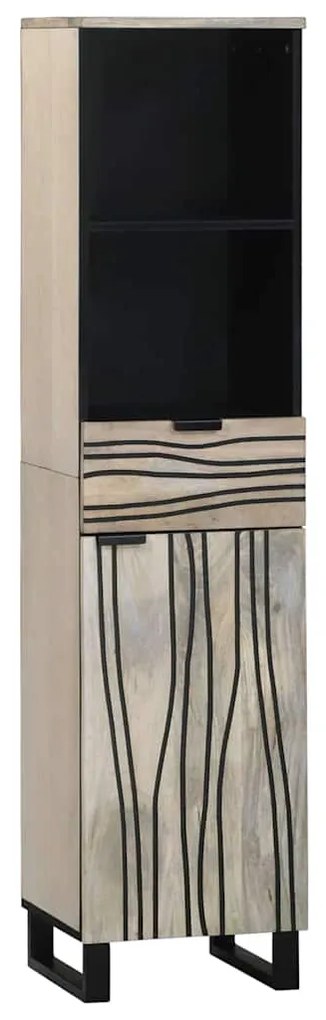 Conjunto de Móveis para Banheiro 4 pcs Castanho nozes