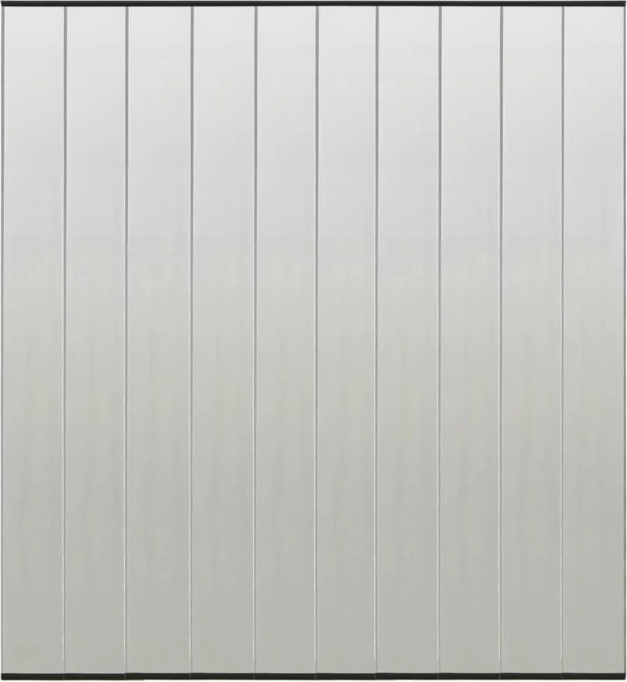 vidaXL Cortina porta anti-insetos c/ 10 painéis 240x240 cm malha preto